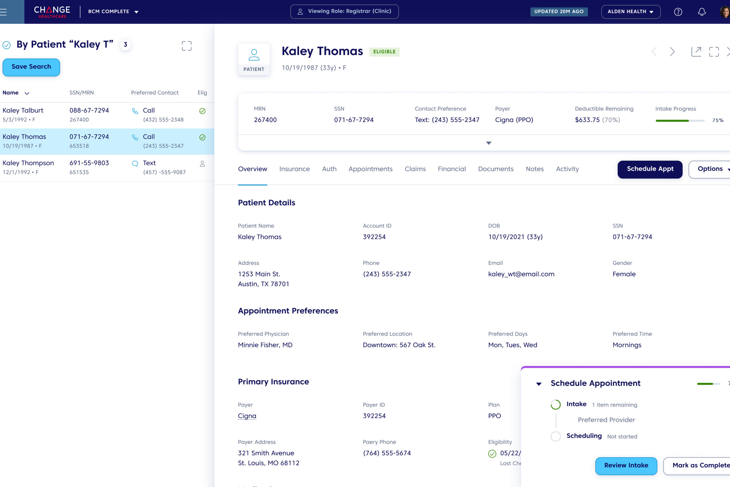 RCM Scheuding Workflow