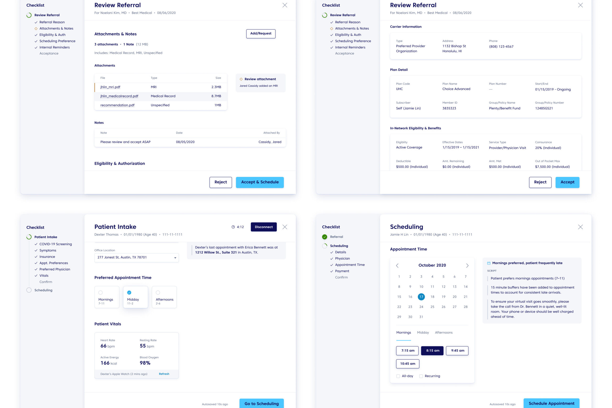 RCM Checklist Workflow